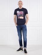 GUESS Tricou SUNSET FLOWER | Slim Fit