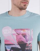 GUESS Tricou SUNSET FLOWER | Slim Fit