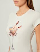 GUESS Tricou TINI BOOTS ESPRESSO | Slim Fit