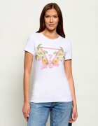 GUESS Tricou TRIANGLE FLOWERS | Regular Fit