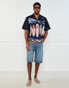 HUGO Blue De blugi pantaloni scurți Skate | Straight fit