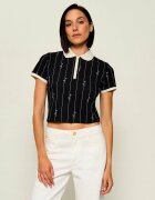 HUGO Blue Polo Doodle_B | Cropped Fit