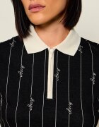 HUGO Blue Polo Doodle_B | Cropped Fit