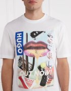 HUGO Blue Tricou Narcado | Regular Fit