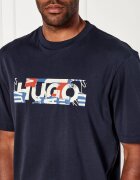 HUGO Blue Tricou Nugix | Loose fit