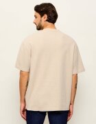 HUGO Blue Tricou Nuwaffle | Loose fit