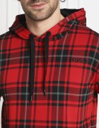 Hugo Bodywear Hanorac Checked Sweat Hood | Regular Fit