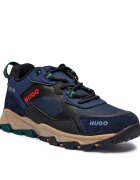 HUGO KIDS Sneakers cu adaos de piele
