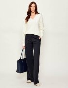 Hugo Pantaloni Himia | flare fit cu adaos de lână
