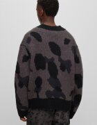 Hugo Pulover Sattiner | Oversize fit cu adaos de lână
