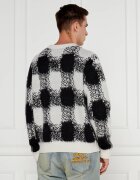 Hugo Pulover Shequer | Oversize fit cu adaos de lână