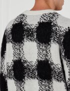 Hugo Pulover Shequer | Oversize fit cu adaos de lână