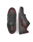 Hugo Sneakers Seth Tenn cu adaos de piele