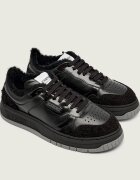 Iceberg Teniși din piele UOMO 22E cu adaos de lână | shearling