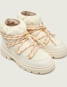 Inuikii Bocanci Biker Puffer cu adaos de piele