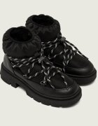 Inuikii Bocanci Biker Puffer | piele | lână