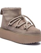 Inuikii Bocanci Classic Low Platform | piele întoarsă