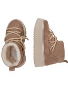 Inuikii Bocanci Classic Low Platform | piele întoarsă | lână