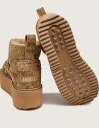 Inuikii Bocanci Croco Platform | piele întoarsă