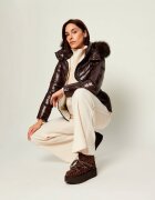 Inuikii Bocanci Croco Platform | piele întoarsă