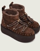 Inuikii Bocanci Croco Platform | piele întoarsă