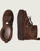 Inuikii Bocanci Croco Platform | piele întoarsă