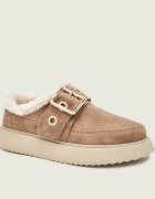 Inuikii Bocanci Micro Buckle | piele întoarsă | shearling