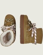 Inuikii Bocanci Quilted | piele întoarsă | lână