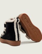 Inuikii Căptușite botine cu platformă Velcro Wedge | piele întoarsă | shearling cu adaos de lână