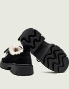 Inuikii Căptușite pantofi Mocabee Curly | shearling | piele întoarsă (zamsz) | cu adaos de lână