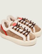Inuikii Căptușite sneakers Lila Lace-Up | piele întoarsă | shearling cu adaos de lână