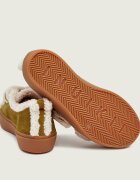 Inuikii Căptușite sneakers Low Velcro Buckle | piele întoarsă | shearling