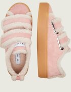 Inuikii Căptușite sneakers Low Velcro Pastelle | piele întoarsă (zamsz) | cu adaos de lână | shearling