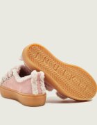 Inuikii Căptușite sneakers Low Velcro Pastelle | piele întoarsă (zamsz) | cu adaos de lână | shearling