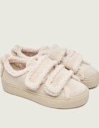 Inuikii Căptușite sneakers Low Velcro Pastelle | piele întoarsă (zamsz) | cu adaos de lână | shearling