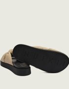 Inuikii De in șlapi Oversized Linen Knot | piele întoarsă