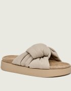 Inuikii De in șlapi Oversized Linen Knot | piele întoarsă