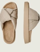 Inuikii De in șlapi Oversized Linen Knot | piele întoarsă