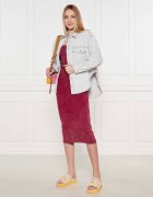 Inuikii Șlapi Frayed Denim Low cu adaos de piele