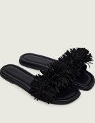 Inuikii Șlapi FRINGES FLOWER | piele întoarsă