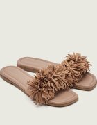 Inuikii Șlapi FRINGES FLOWER | piele întoarsă
