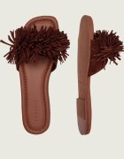Inuikii Șlapi FRINGES FLOWER | piele întoarsă