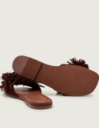 Inuikii Șlapi FRINGES FLOWER | piele întoarsă