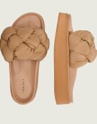 Inuikii Șlapi Puffer Braided cu adaos de piele