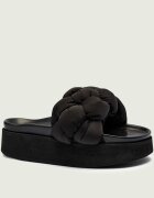 Inuikii Șlapi Puffer Braided cu adaos de piele