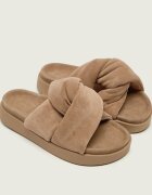 Inuikii Șlapi SOFT CROSSED | piele întoarsă