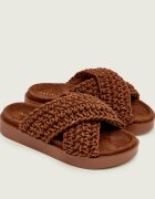 Inuikii Șlapi WOVEN | piele întoarsă