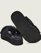 Inuikii Șlapi WOVEN STONES cu adaos de piele