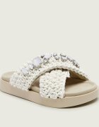 Inuikii Șlapi WOVEN STONES | piele întoarsă