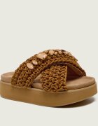 Inuikii Șlapi WOVEN STONES | piele întoarsă